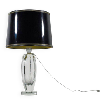 Lampe à poser en cristal gravé Elis Bergh for Kosta Sweden