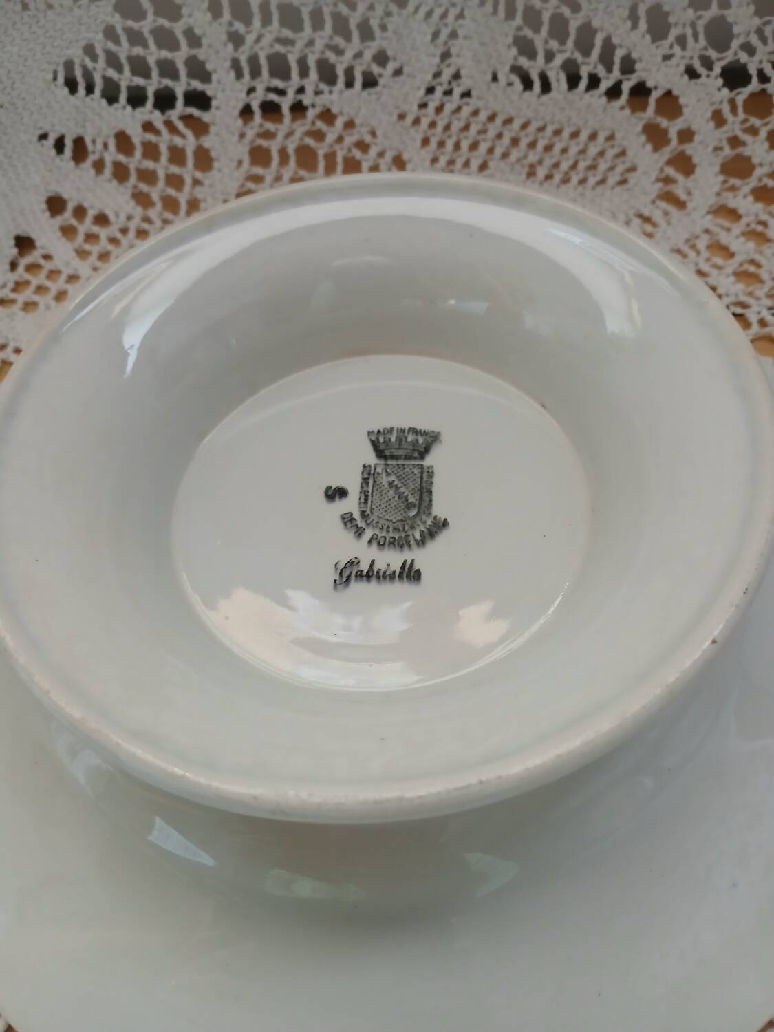 Antique Saint Amand fruit bowl