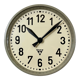 Grey Industrial Factory Wall Clock from Pragotron, 1950s
