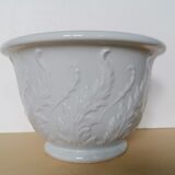 Cache pot Limoges in white porcelain