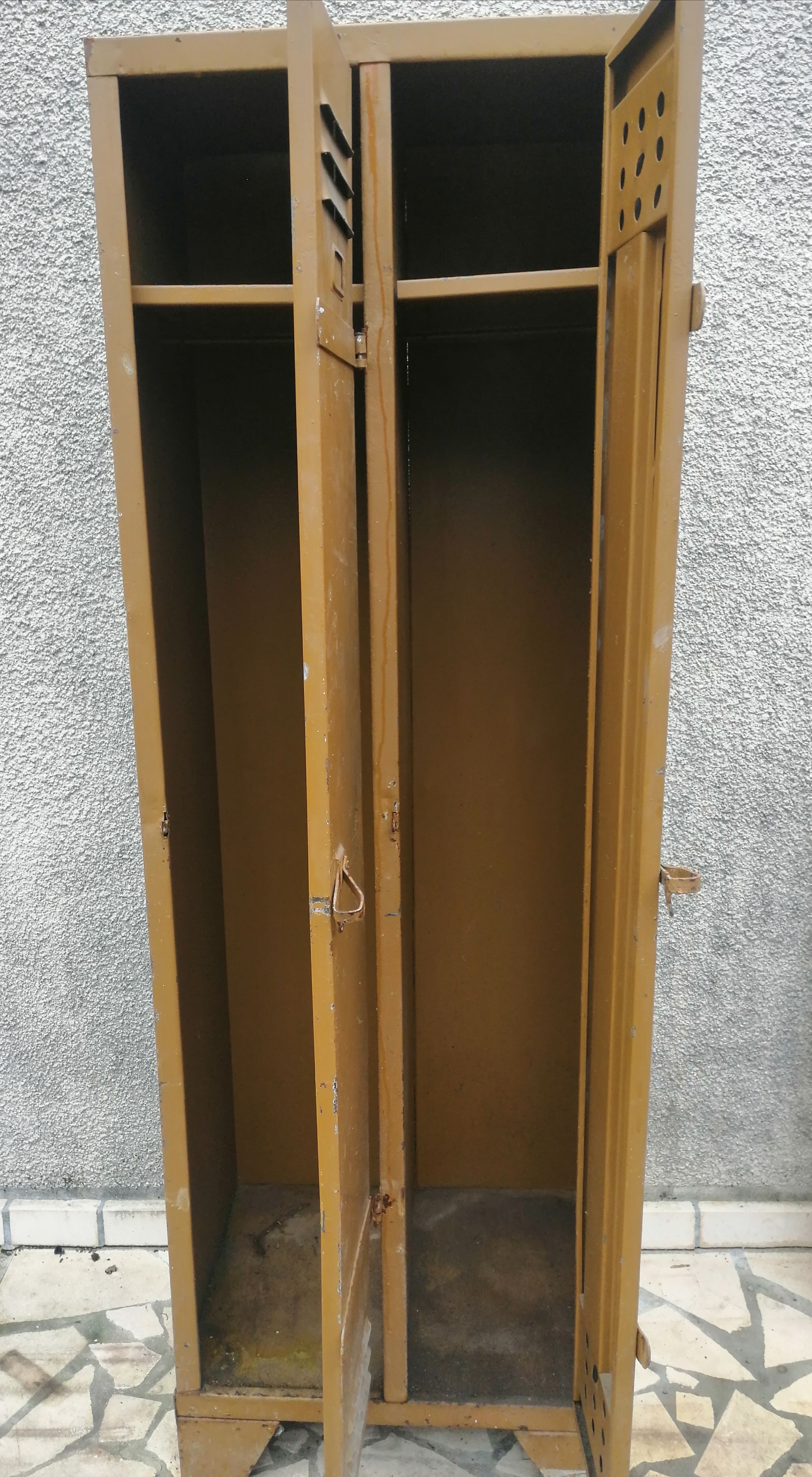 Old factory cloakroom 2 doors