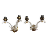Pair of 50s early 50s wall lights