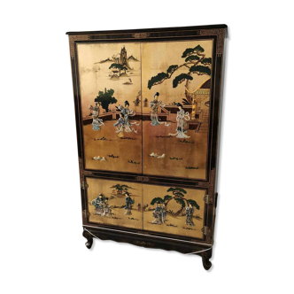 Chinese furniture with relief marquetry