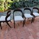 BAUMANN Suite de 4 chaises Gondole vintage 1970