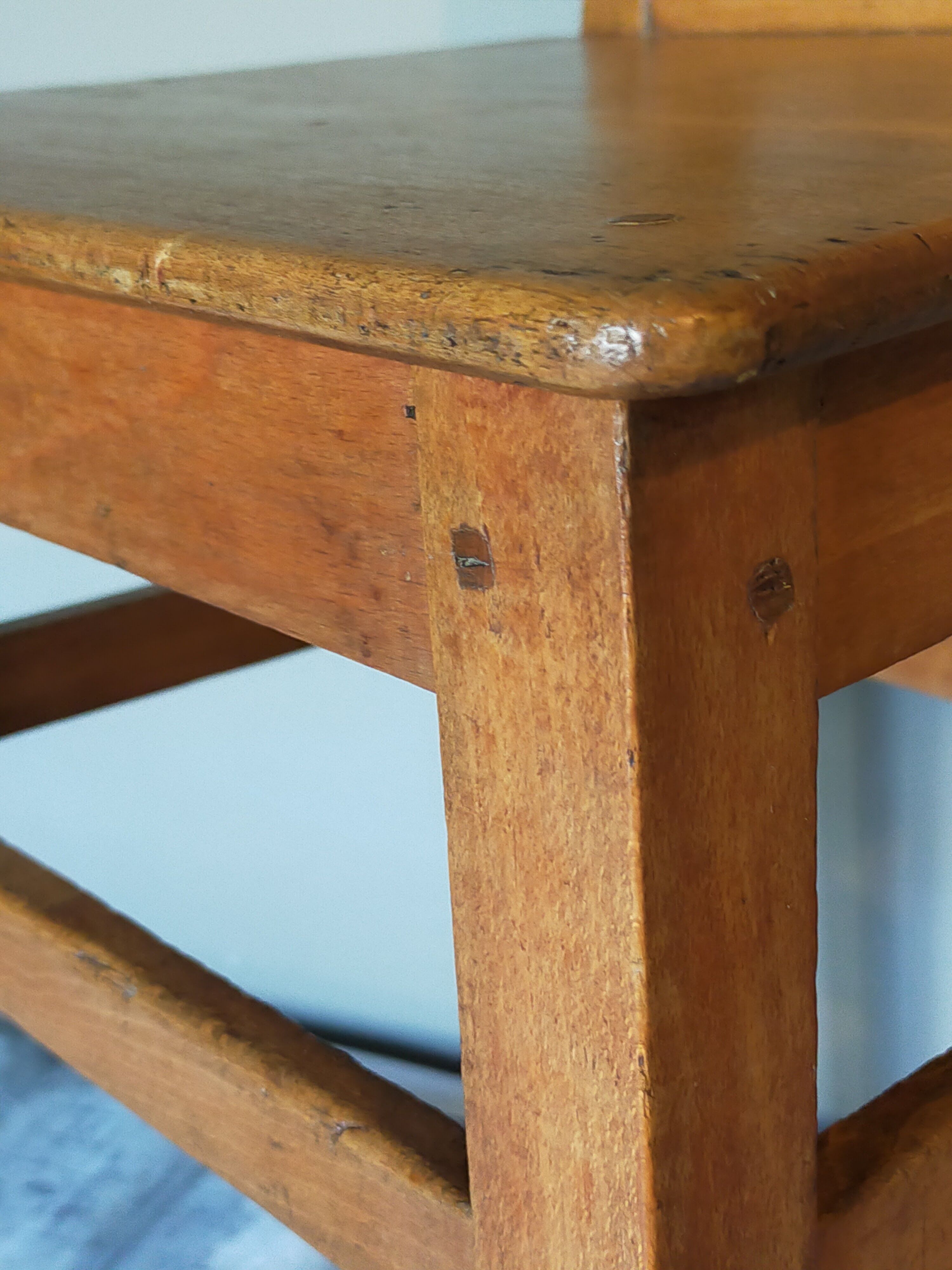 Chaise lorraine art populaire fin XIXème à dossier balustre