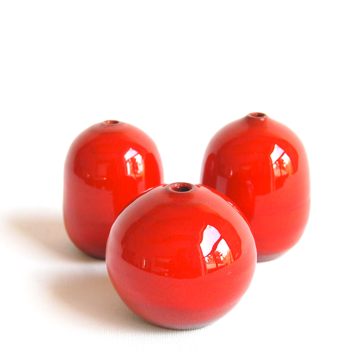 Trio of red ceramics Antonio Lampecco