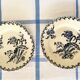 Assiettes plates Gien chardons