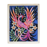 Tapisserie oiseau de paradis