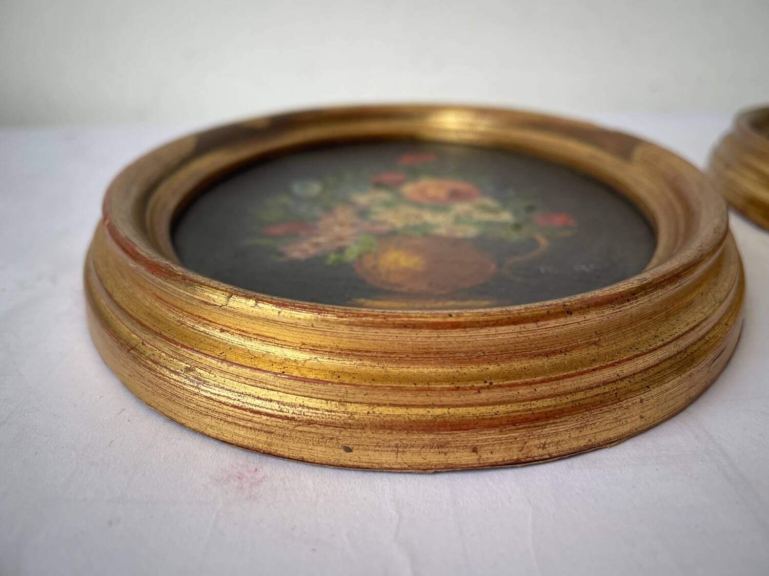 Duo of paintings "bouquet of flowers"