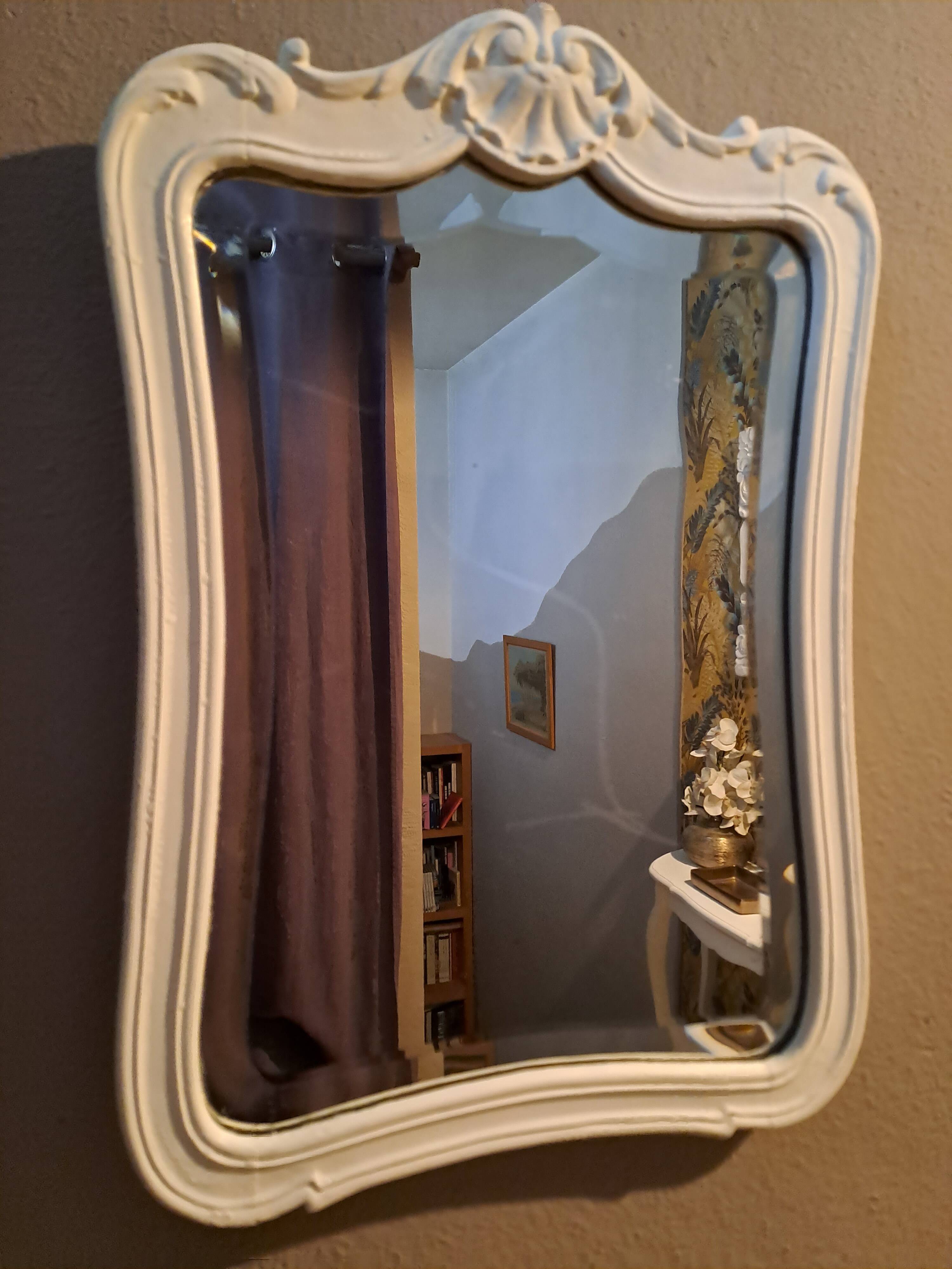 Mirror carved wood 1960 32x45cm