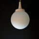 Frosted Glass Lamp Hanging Lamp from Limburg, 1970s