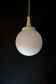 Frosted Glass Lamp Hanging Lamp from Limburg, 1970s