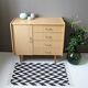 Buffet bas vinatge en formica faux bois
