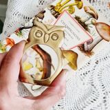 Brass owl magnifying glass