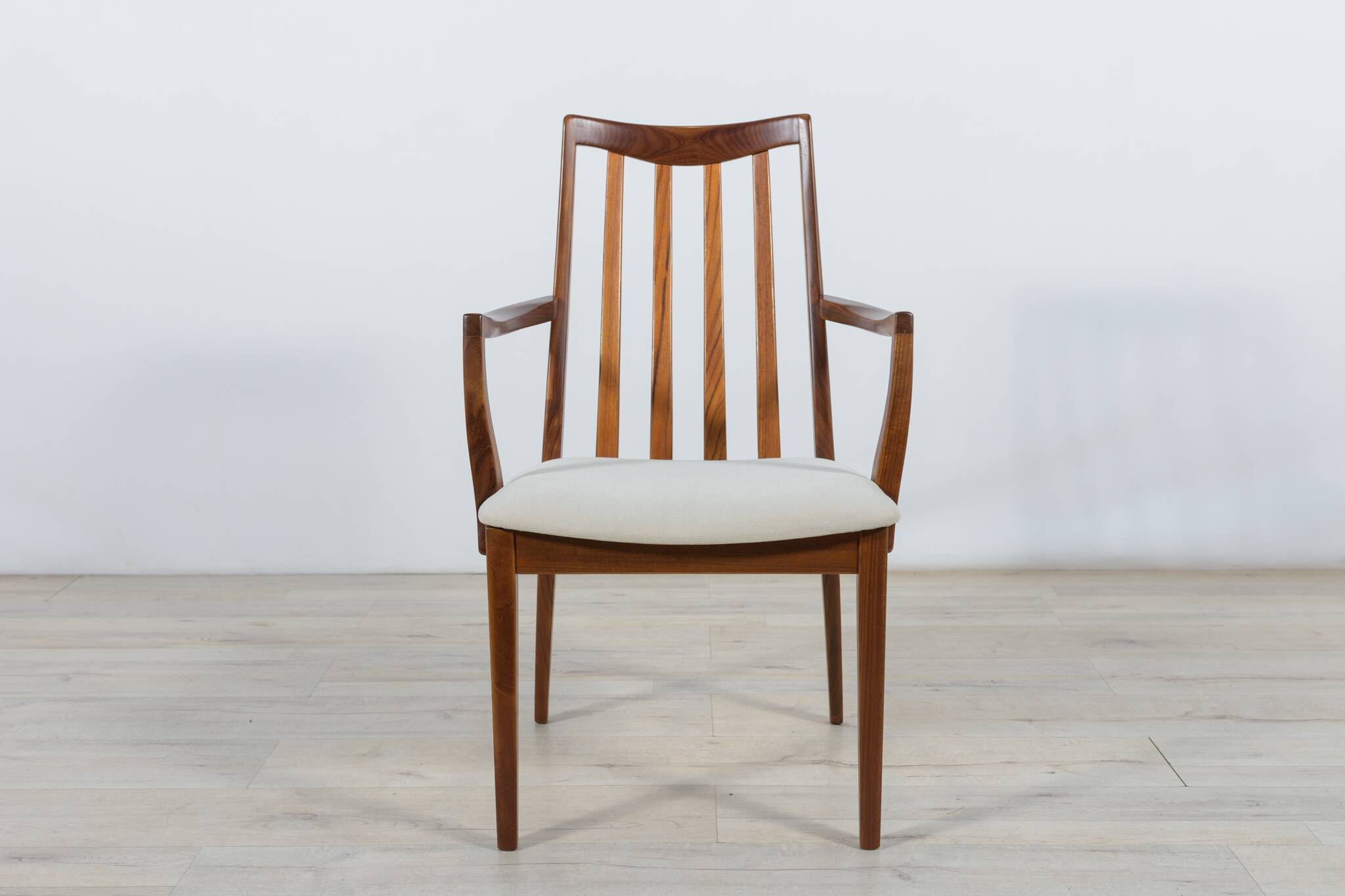 Mid-century teak and fabric dining chairs by Leslie Dandy for G-Plan, 1960s, set of 8