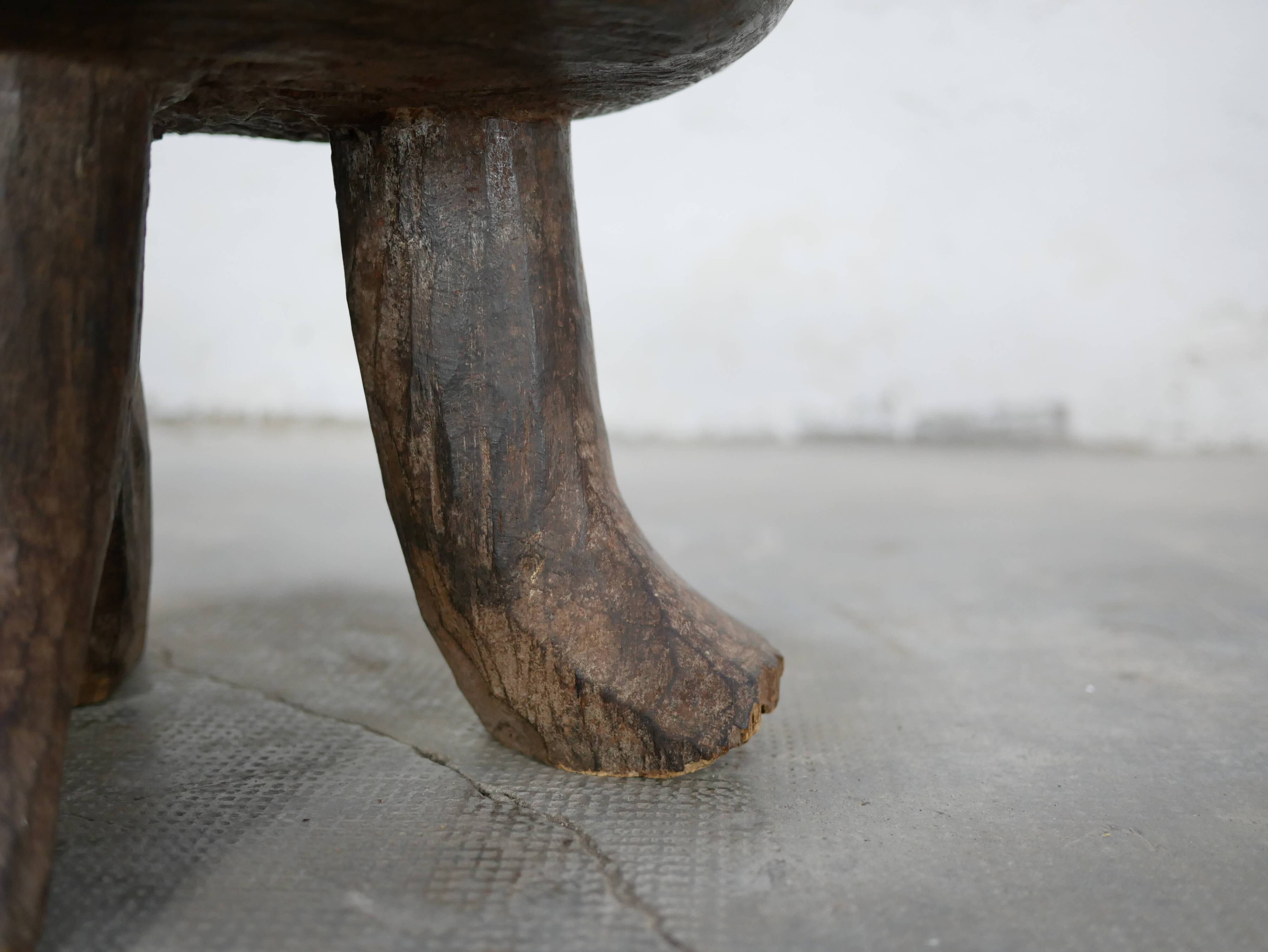 Antique African wooden stool