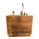 Commode en bois brut