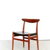 Hans J. Wegner Dining Chair W2 for CM Madsen I Set of Three