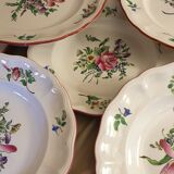 Earthenware plates luneville