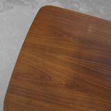 Table basse basse en bois de cerisier, années 1950