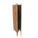 Screen in pine, oak and leather, "Spåna", Alberts Möbelfabriker, Sweden, 1970