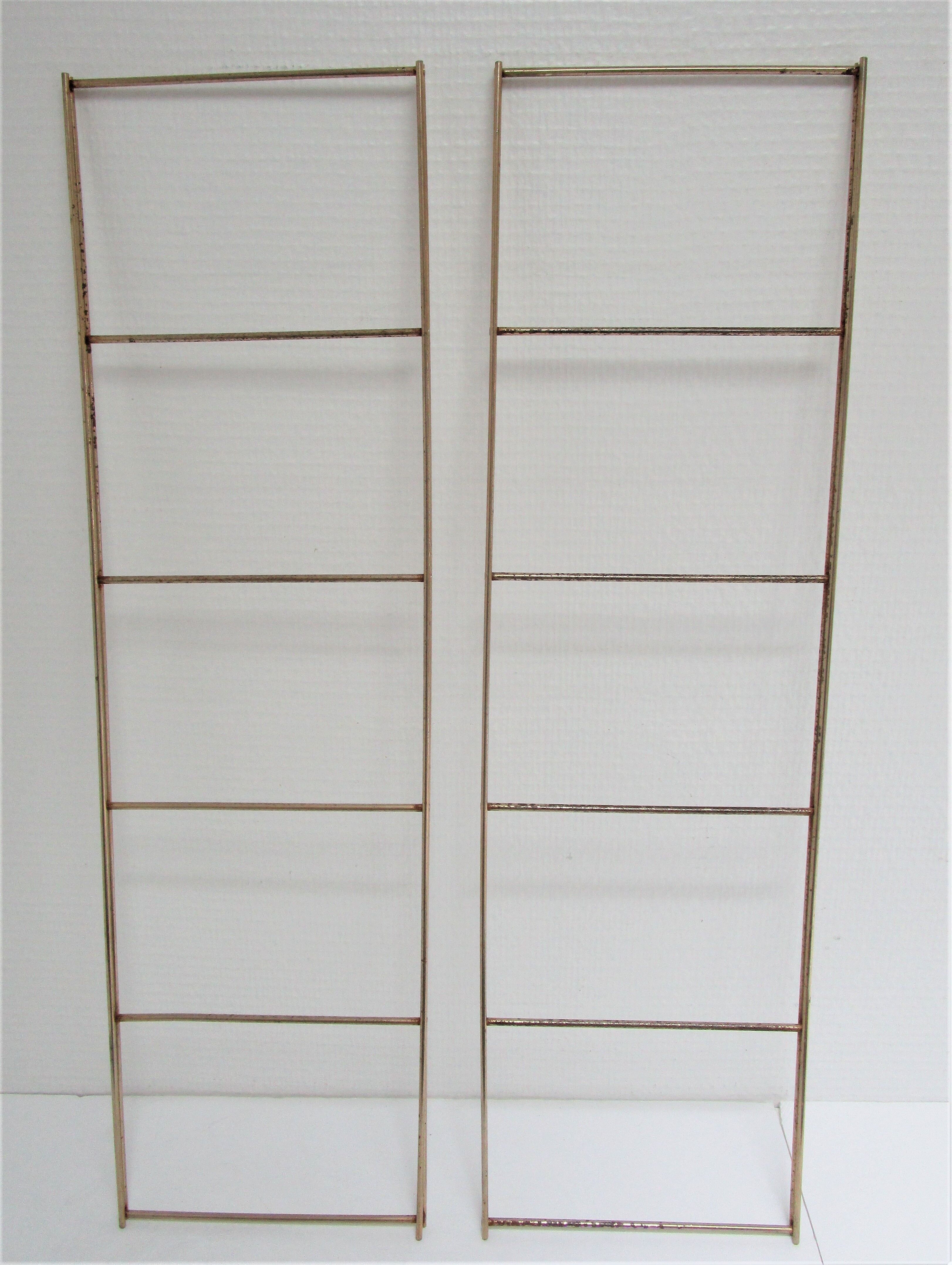 Wall shelf black metal weathered metal