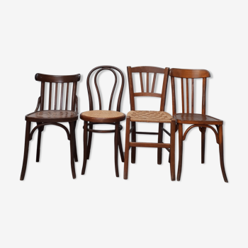 Set de 4 chaises bistrot