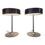 Pair of Vintage Italian Malibu Lamps 1980s