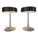 Pair of vintage Italian Malibu lamps from the 1980s.