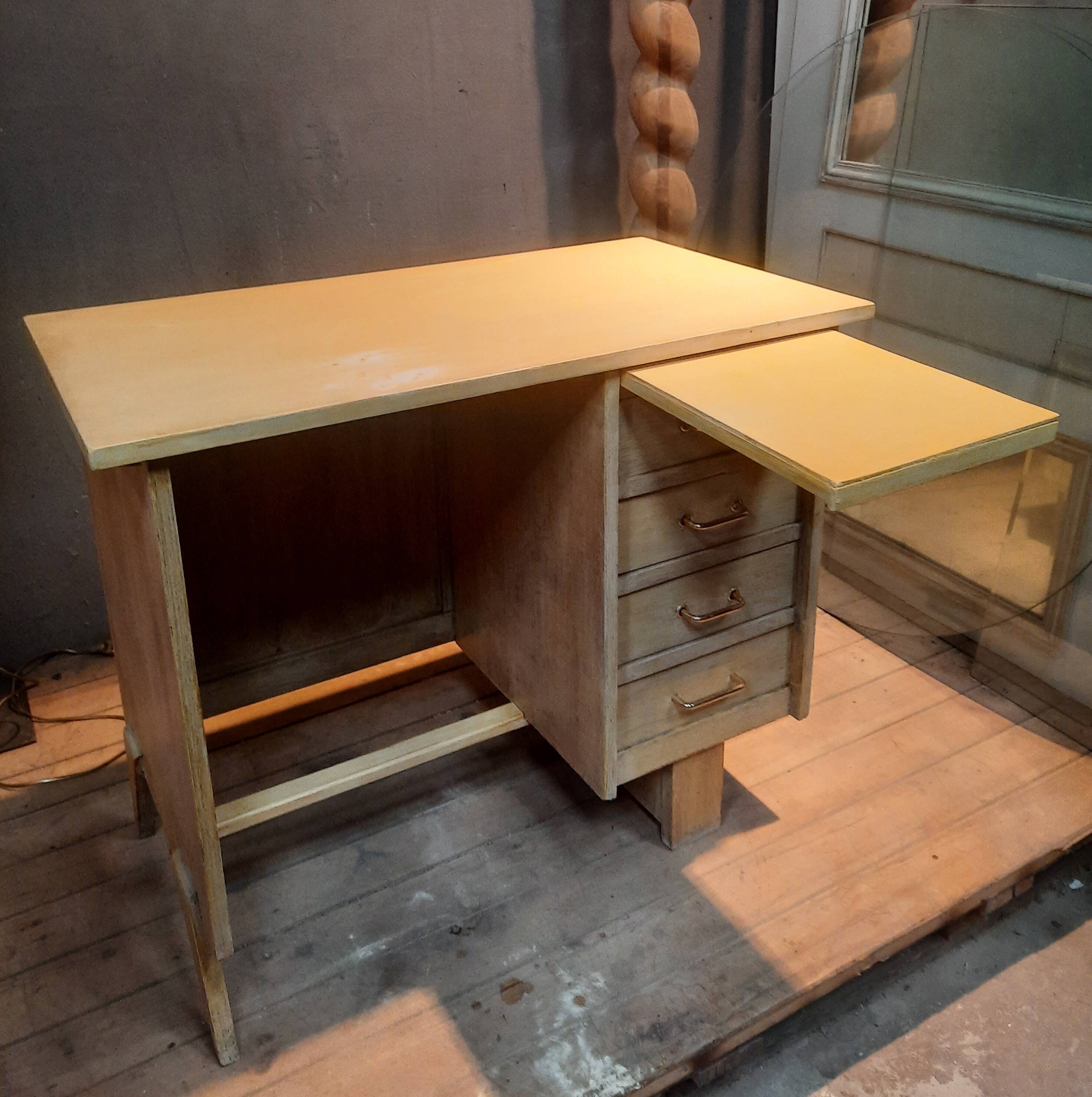 1950s single-pedestal desk