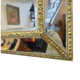 Richly Decorated French Cushion Mirror From The early 19th Century