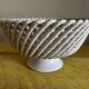 Mid-century woven ceramic basket / empty pocket, diameter 19 cm