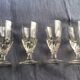 4 19th absinthe glasses