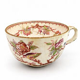 Tasse ancienne Sarreguemines & Minton n°252 – Décor floral et oiseaux