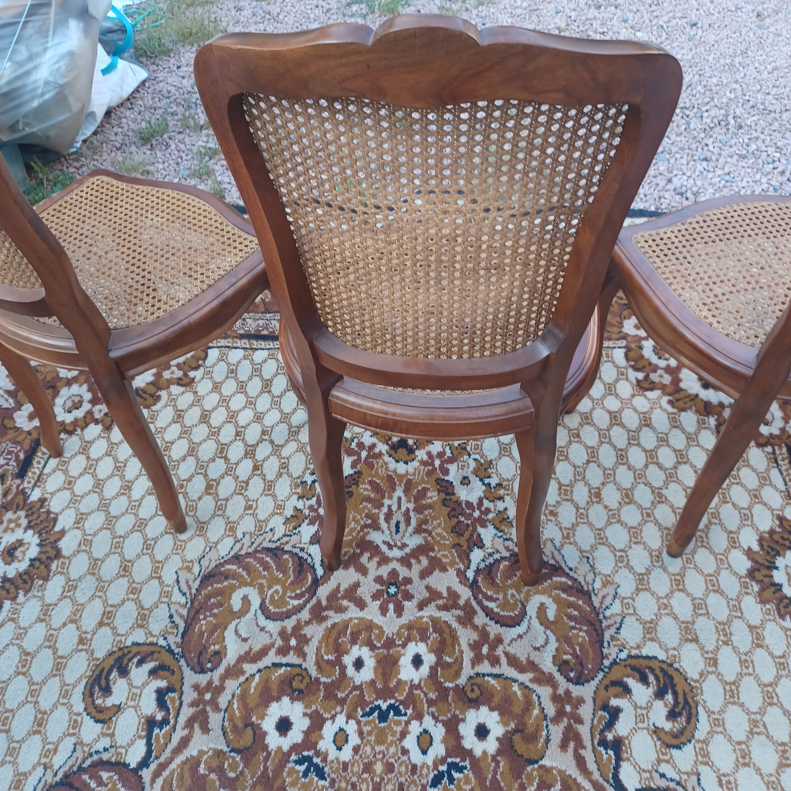Caned chair