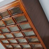 Vintage Dutch Hardwood Haberdashery Shop Cabinet, 1930s