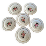 Ensemble de 6 assiettes vintages