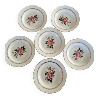 Set of 6 vintage plates