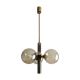 Suspension verre métal dorée années 60