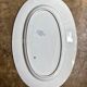 Oval dish Creil & Montereau in blue ironstone, "Japan" pattern.