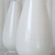 Set de 2 opalines tulipes 1960