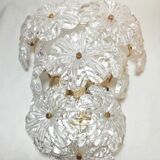Pair of Murano glass flower wall light