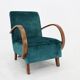 1950s Jindrich Halabala Restored Armchair, Czechoslovakia
