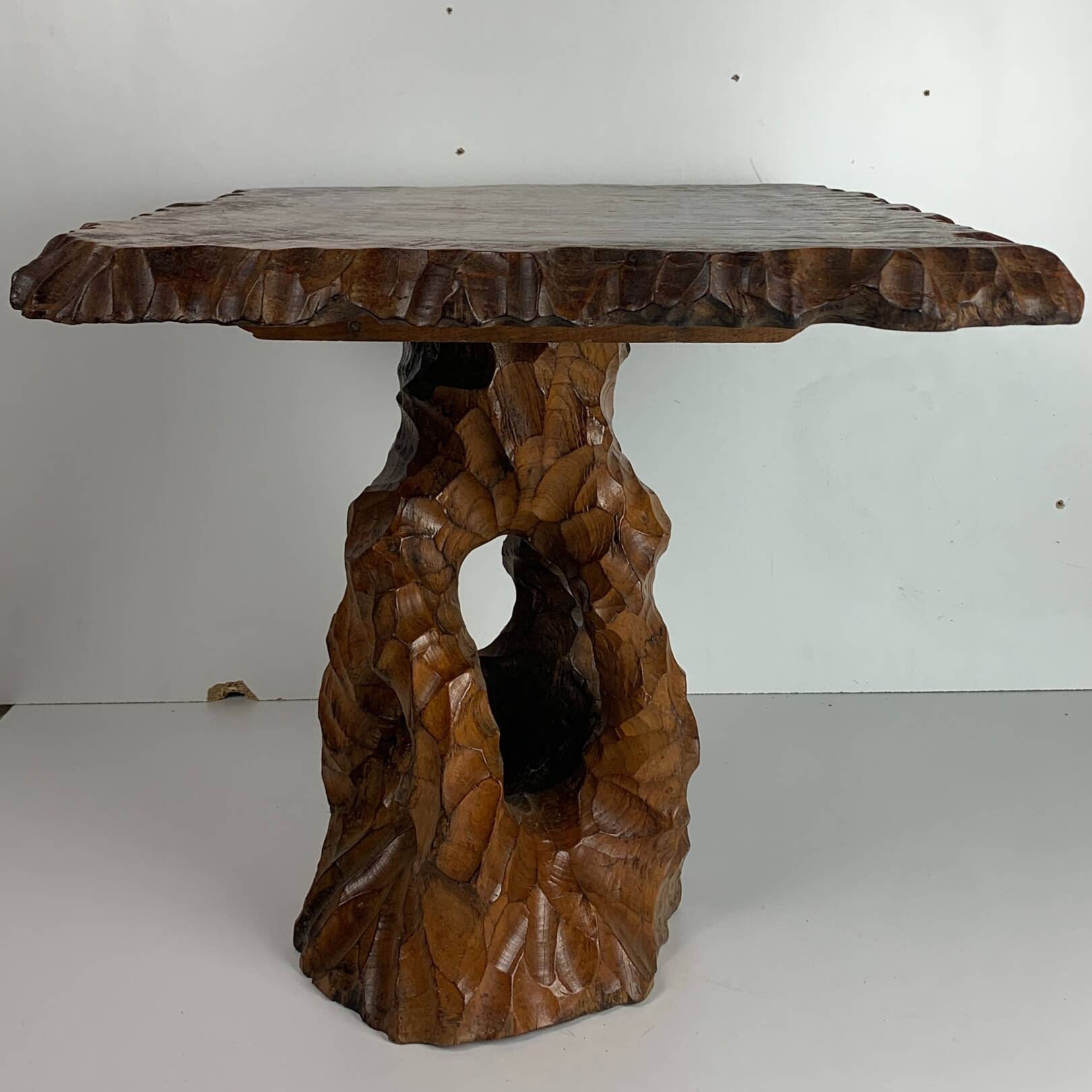 Biomorphic brutalist organic side table, Dutch 1960s