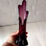 Vintage VASE, Colorful Art Glass Finger Vase, Retro Finger Vase