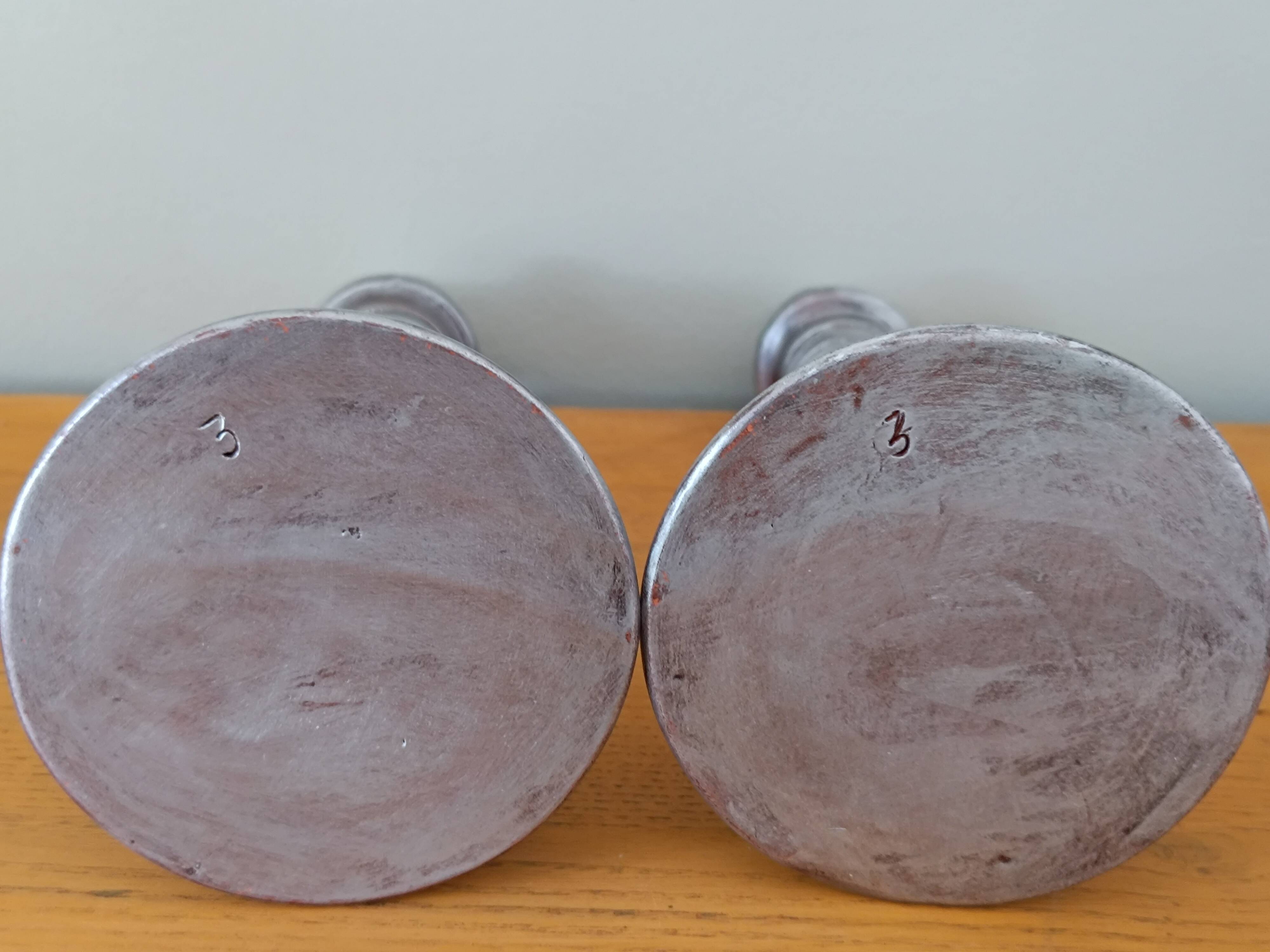 Pair of handmade candlesticks "Ana Ortéga"