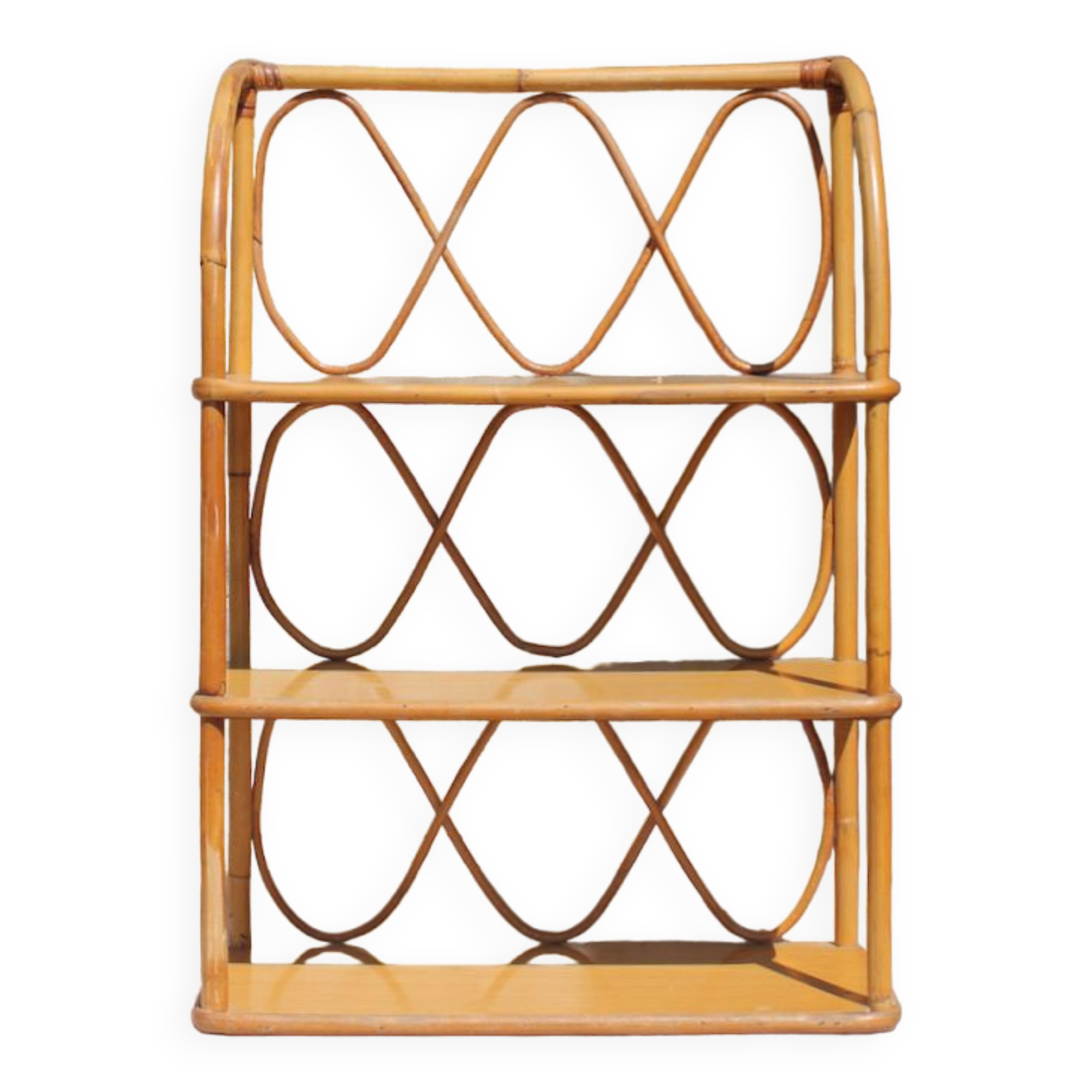 Etagère rotin vintage