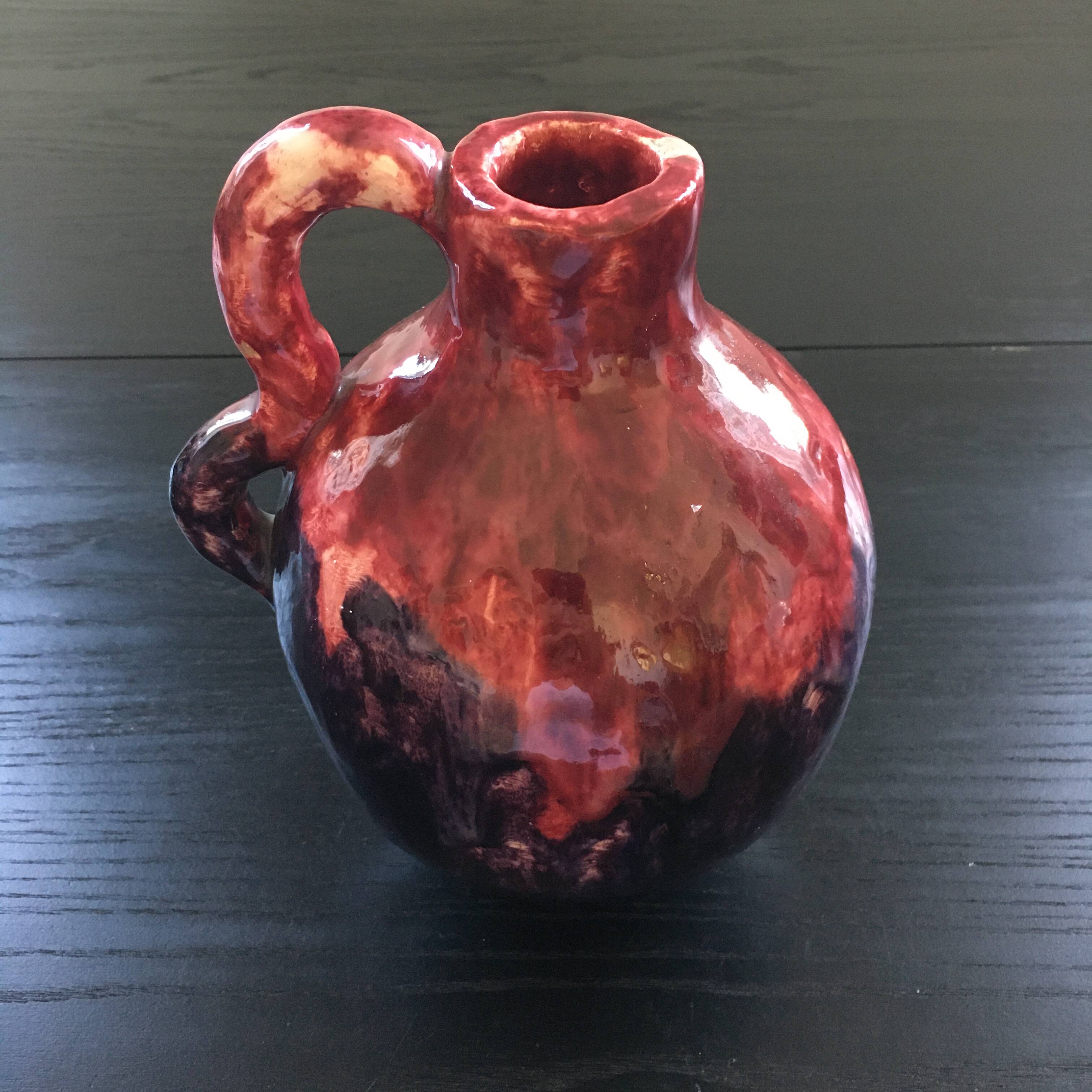 Purple artist vase