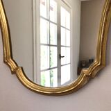 Baroque mirror in gilded wood – 63.5x45 cm - 70s.
