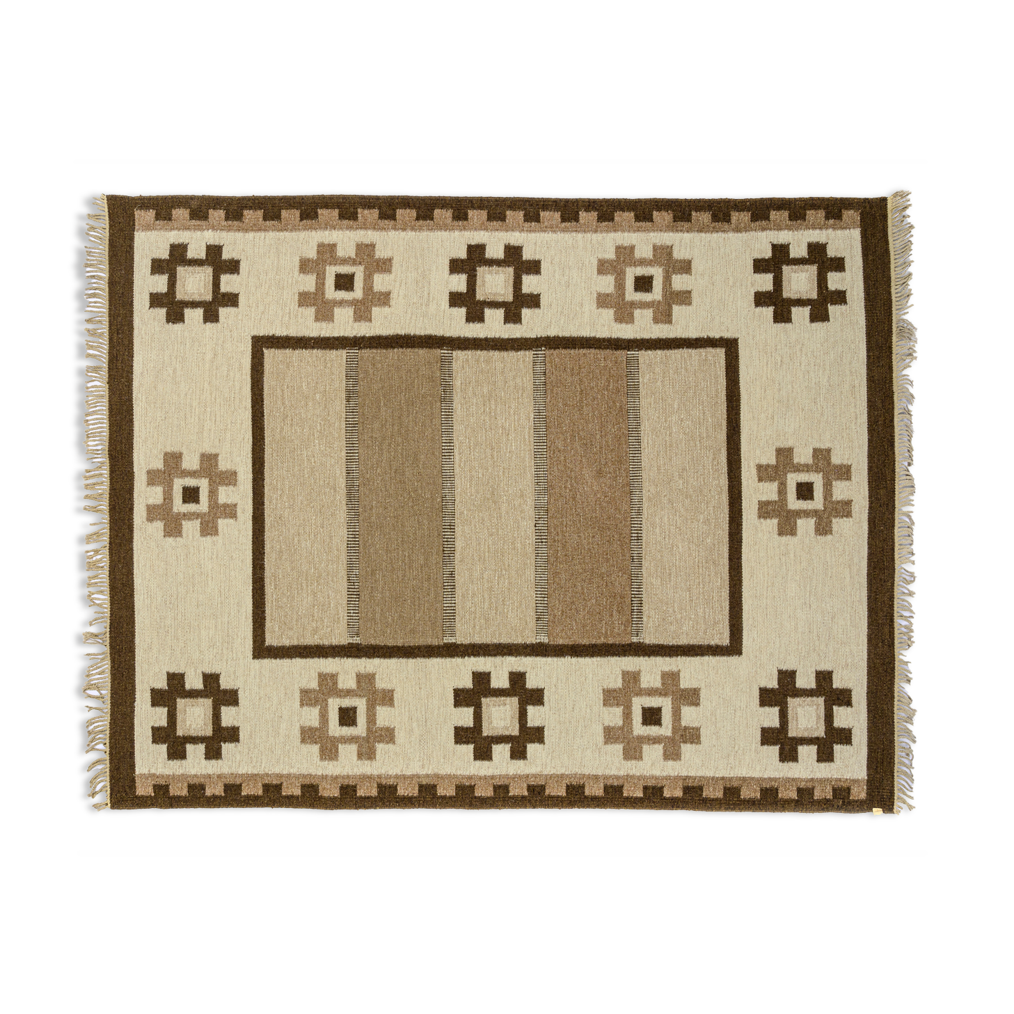 Tapis scandinave de style milieu siècle